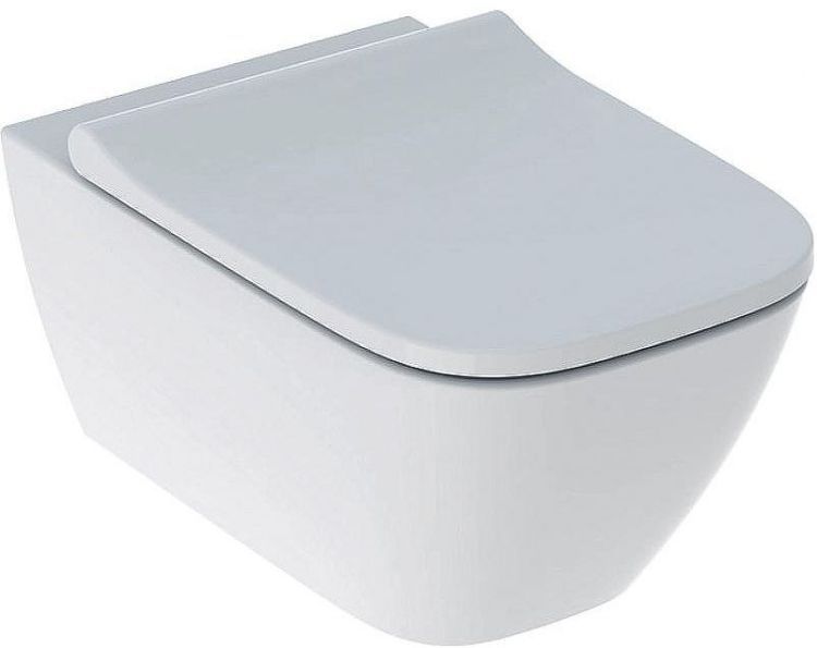 Унитаз Geberit Smyle Square 500.683.01.1 подвесной с сиденьем Микролифт
