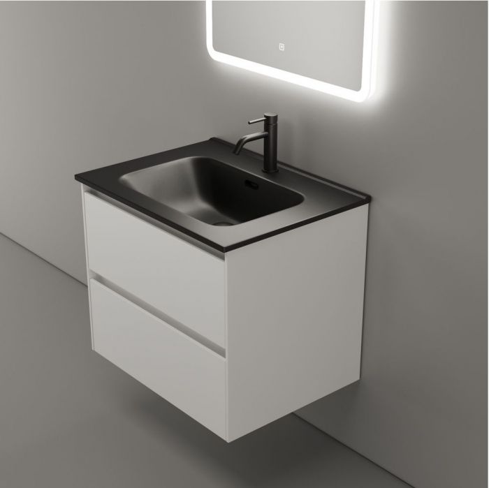 Тумба подвесная SANCOS под раковину Cento,белый глянец 590х450х500, CN60W