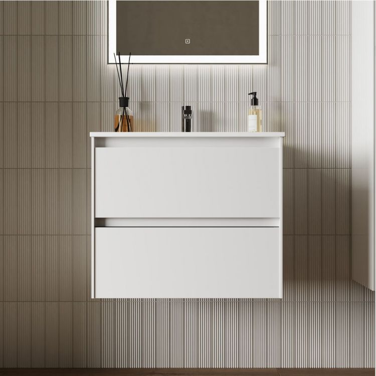 Тумба подвесная SANCOS под раковину Cento,белый глянец 590х450х500, CN60W Тумба подвесная SANCOS под раковину Cento,белый глянец 590х450х500, CN60W