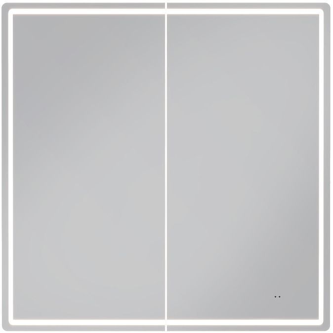 Зеркальный шкаф Vigo Geometry Comfort 80 221 с подсветкой цвет Белый