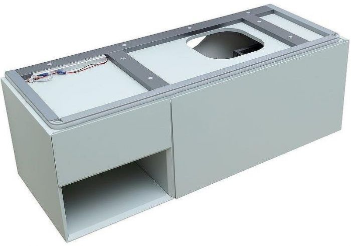 Тумба под раковину Allen Brau Infinity 120 R 1.21008.PWM подвесная Папирус матовый