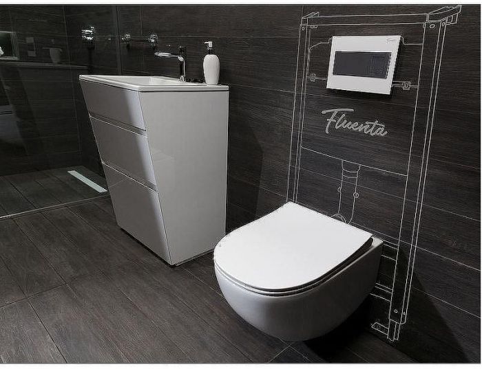 Унитаз Pestan Fluenta Rimless 40006661 подвесной с сидением Микролифт