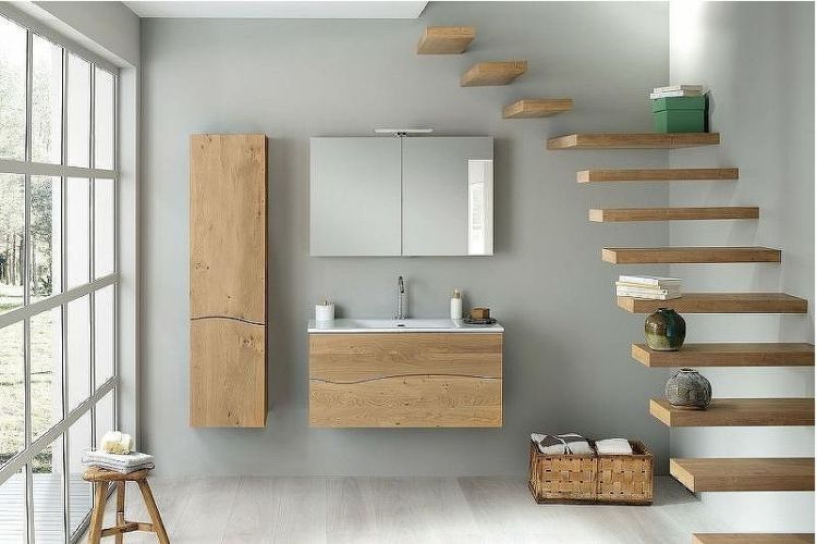 Шкаф пенал Jacob Delafon Sherwood 40 L EB1836LRU-P6 подвесной Натуральный дуб