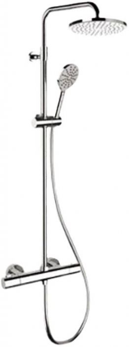 Душевая система Remer Elegance EQ32A8MPMD20 с термостатом цвет Хром