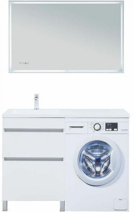 Тумба под раковину Aquanet Вега 120 329124 Белый глянец