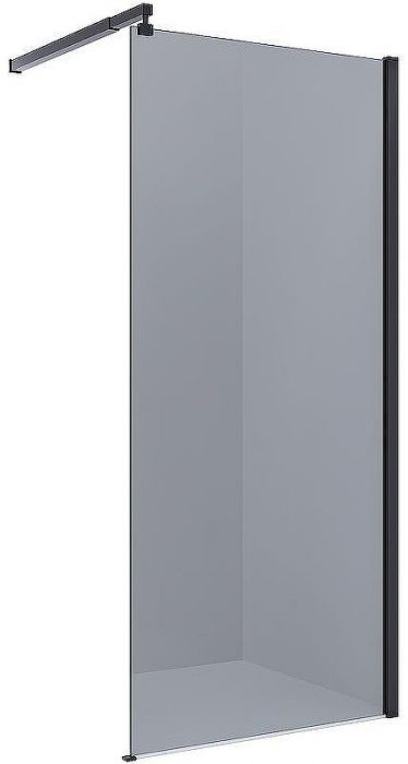 Душевая перегородка Alex Baitler 90 AB2990B4 профиль Черный стекло тонированное