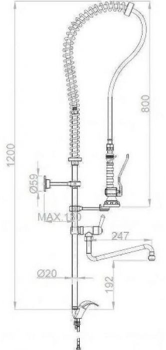 Смеситель для кухни Nofer 07102M.CC Хром