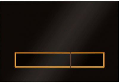 Клавиша смыва KK POL M08 V3 SPP/013/0/K Черная матовая Золото глянцевое