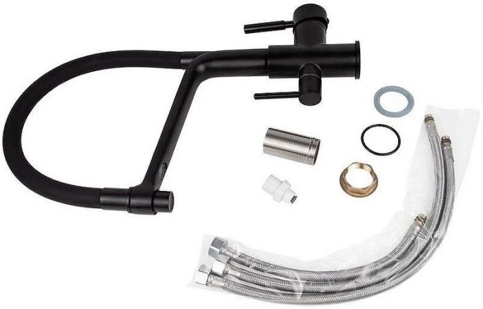 Смеситель для кухни Viko V-5602 Черный матовый