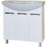 Тумба с раковиной Misty Лаванда 80 УТ000000749 Белая