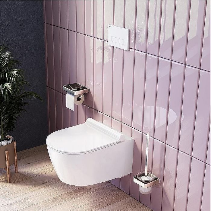 Комплект унитаза с инсталляцией AM.PM Jupiter IS110101.DX77C1700 с сиденьем Микролифт и Белой глянцевой клавишей смыва