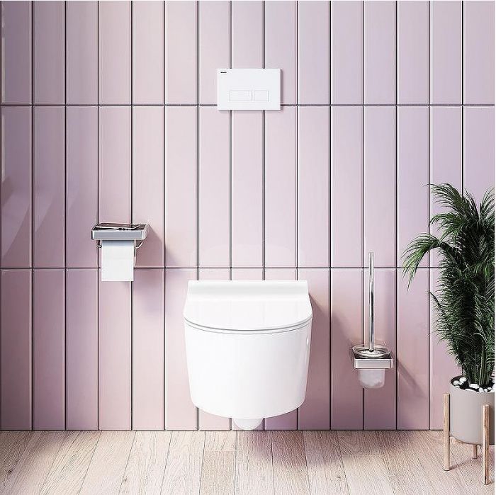 Комплект унитаза с инсталляцией AM.PM Jupiter IS110101.DX77C1700 с сиденьем Микролифт и Белой глянцевой клавишей смыва