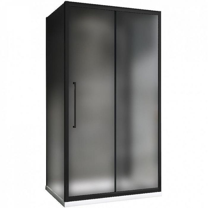 Душевой уголок Abber Schwarzer Diamant 170x70 AG30170BMH-S70BM-S70BM профиль Черный стекло матовое