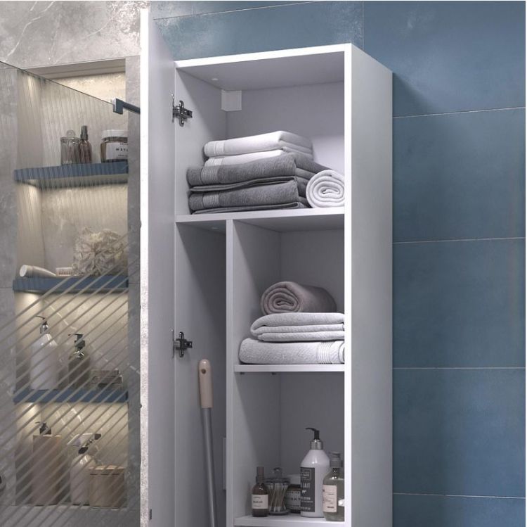 Шкаф пенал Vigo Geometry 45 243 подвесной цвет Бетон