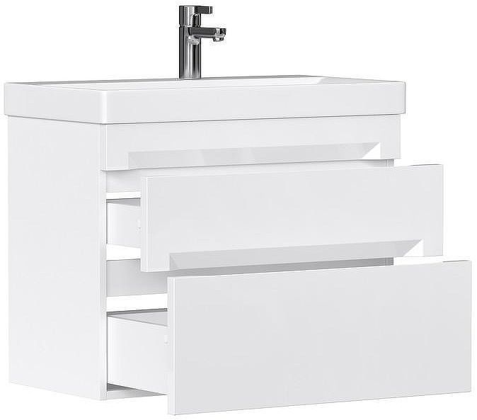 Тумба под раковину Equil Corner 70 tpCRNR70.2Y-06 подвесная цвет Белый