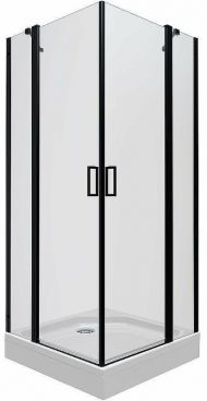 Душевой уголок Triton Тау-Блэк 90х90 Щ0000054038 профиль Черный стекло прозрачное