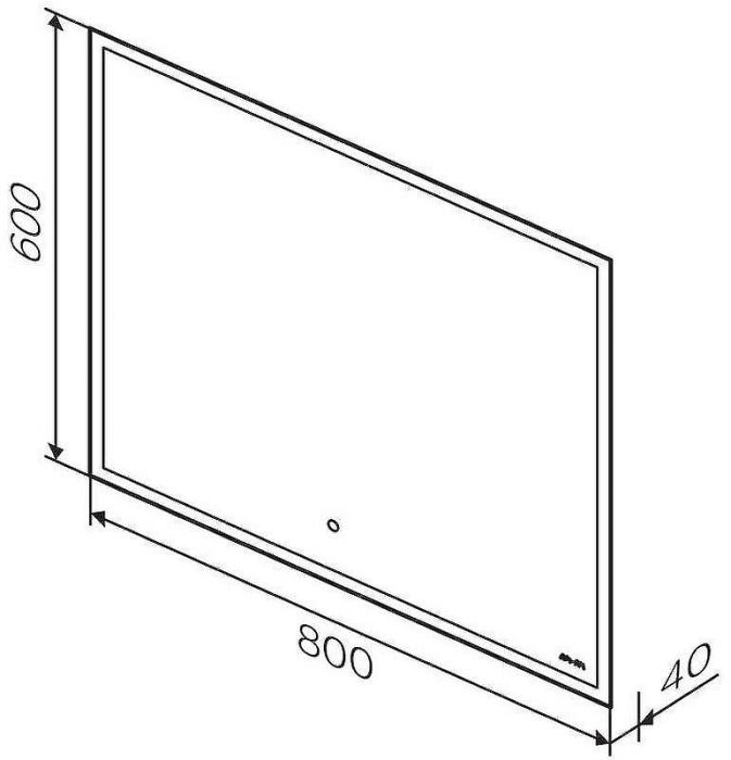 Зеркало AM.PM Spirit v2.0 80 M71AMOX0801SA с подогревом с подсветкой и сенсорным выключателем