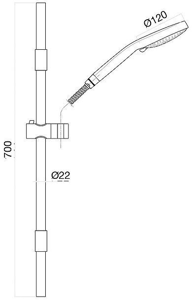 Душевой гарнитур Fiore 30N398N5 цвет Черный матовый Душевой гарнитур Fiore 30N398N5 цвет Черный матовый