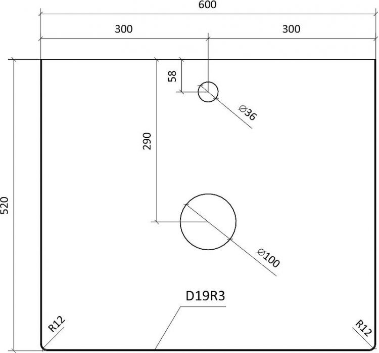 Комплект мебели для ванной STWORKI Берген 60 подвесной цвет Серый матовый
