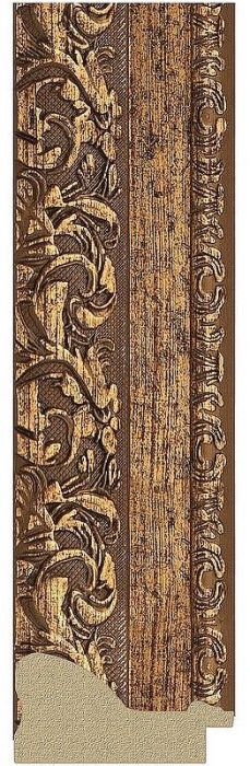 Зеркало Evoform Exclusive-G 105х105 BY 4443 с гравировкой в багетной раме - Виньетка бронзовая 85