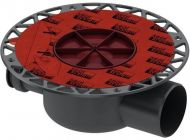 Сифон для душевого трапа Tece Drainpoint S DN70 3603500 горизонтальный без декоративной решетки