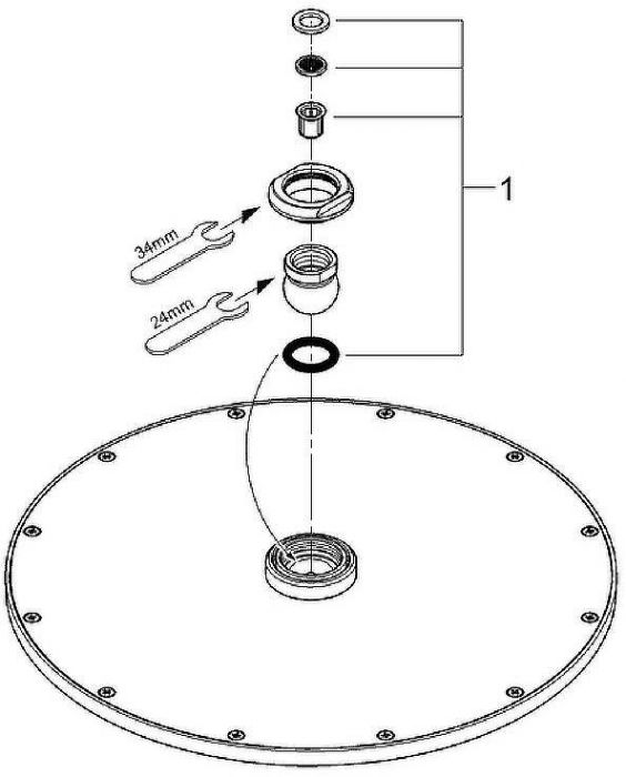 Верхний душ Grohe Rainshower Cosmopolitan 27477000 Хром