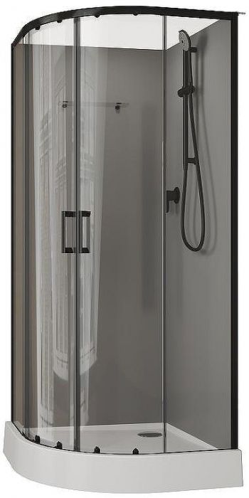 Душевая кабина Aquanet Passion EVO R Black 90х90 267257 без гидромассажа