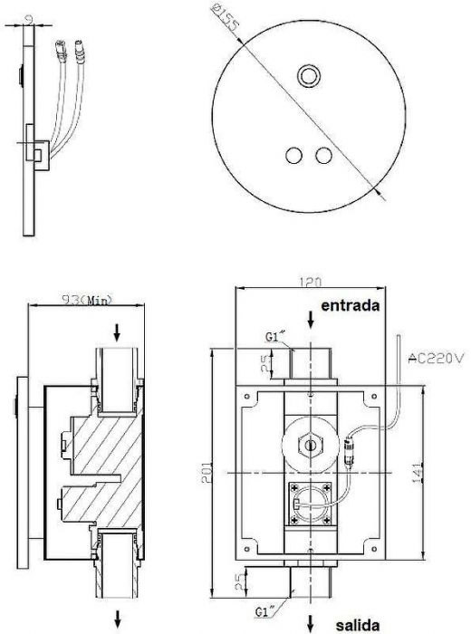 Клавиша смыва Nofer 07292.B для унитаза Хром