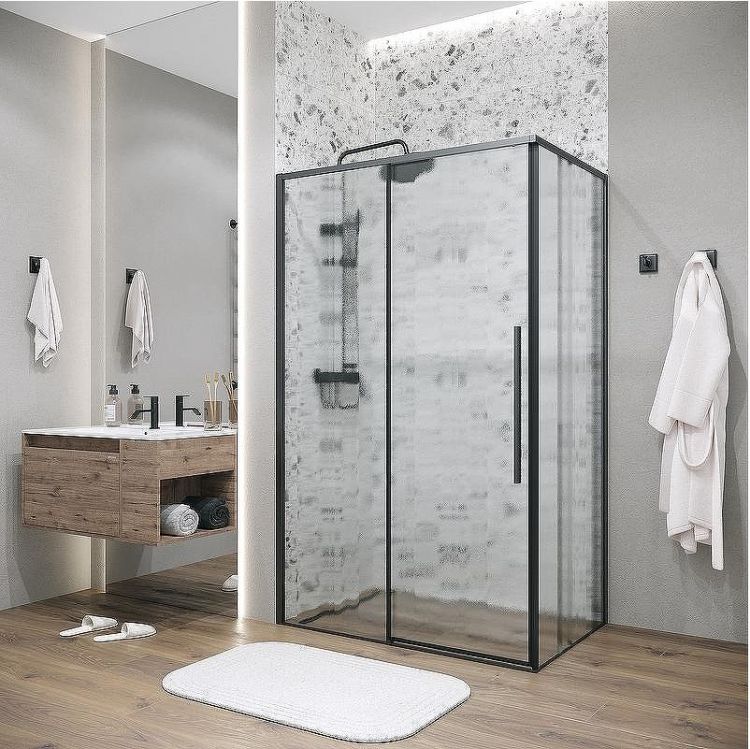 Душевой уголок Grossman Galaxy 130х80 120.K33.01.1380.21.02 профиль Черный матовый стекло шиншилла Душевой уголок Grossman Galaxy 130х80 120.K33.01.1380.21.02 профиль Черный матовый стекло шиншилла