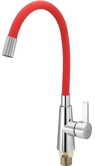 Смеситель для кухни Ekko E4205-E58 цвет Хром Красный