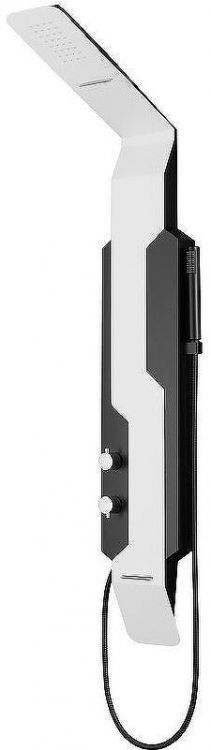 Душевая панель Black&White Gravity GR028 028000 с гидромассажем Белая матовая Черная матовая