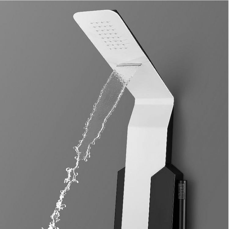 Душевая панель Black&White Gravity GR028 028000 с гидромассажем Белая матовая Черная матовая