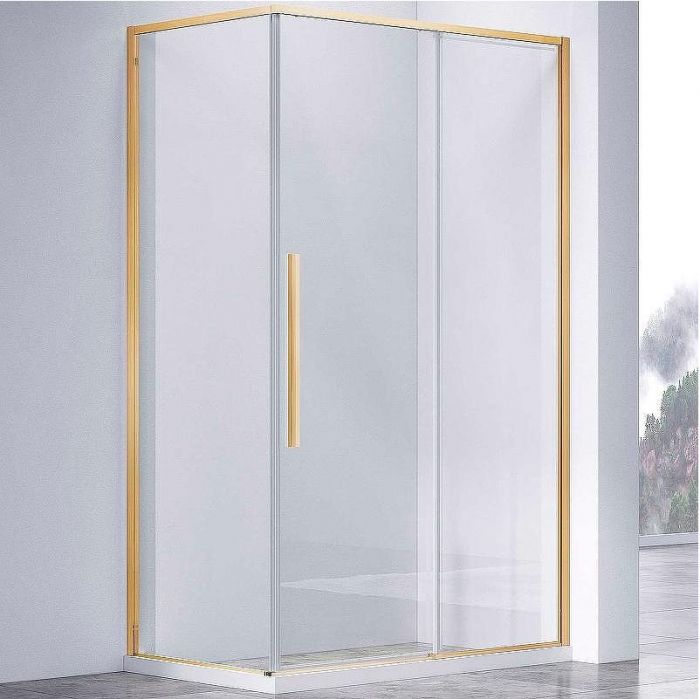 Душевой уголок Vincea Slim-N 130x90 VSR-4SN9013CLGM профиль Вороненая сталь стекло прозрачное