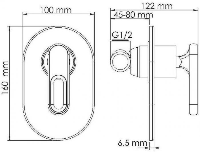 Гигиенический душ со смесителем WasserKRAFT Kammel A111857 Хром