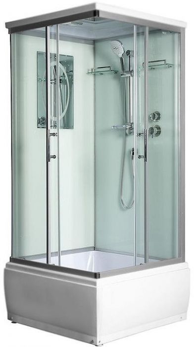 Душевая кабина WeltWasser WW500 Aller 902 90x90 10000003255 профиль Хром стекло прозрачное