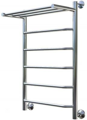 Водяной полотенцесушитель Тругор Браво 1 П НП 80x50 с полкой Хром