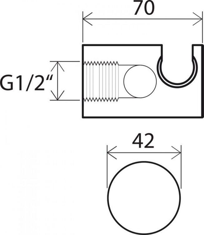 Держатель для душа с выводом воды Ravak 706.00 X07P206