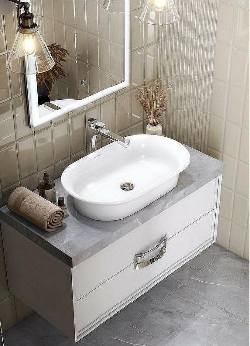 Раковина-чаша Kerama Marazzi Canaletto 65 CN.wb.65 Белая глянцевая