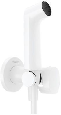 Hansgrohe Bidette E Гигиенический душ со смесителем, держатель, цвет: белый матовый