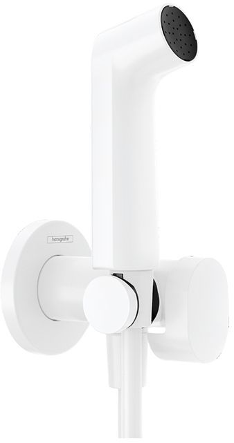 Hansgrohe Bidette E Гигиенический душ со смесителем, держатель, цвет: белый матовый
