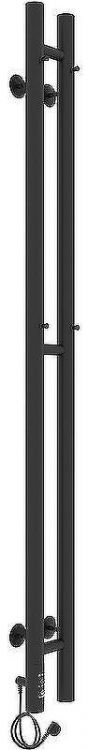 Электрический полотенцесушитель Laris Прайм Дуэт ЧКЧ 80х1200 L 73207634 Черный муар