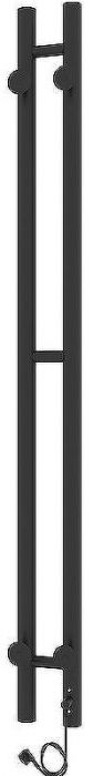 Электрический полотенцесушитель Laris Прайм Дуэт ЧКЧ 80х1200 L 73207634 Черный муар