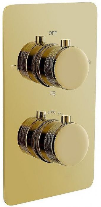 Смеситель для душа Boheme Cell 134-3-G с термостатом Золото