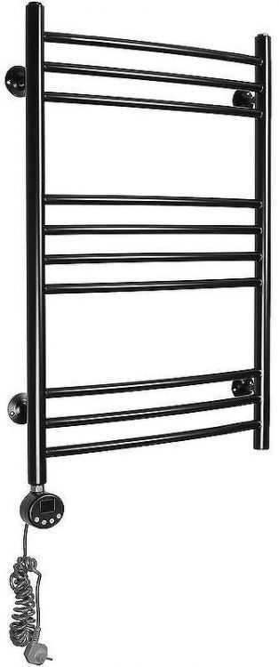 Электрический полотенцесушитель Domoterm Калипсо П10 500x800 EL Черный матовый