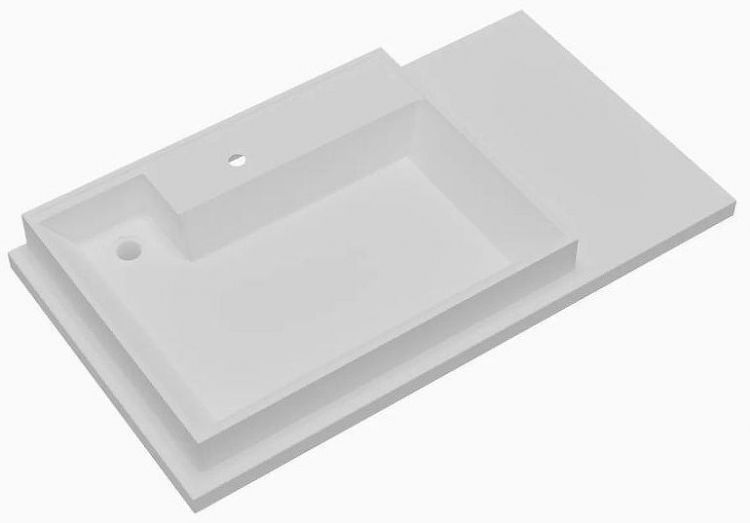 Раковина СанТа Юпитер 90 L 900128 на стиральную машину Белая