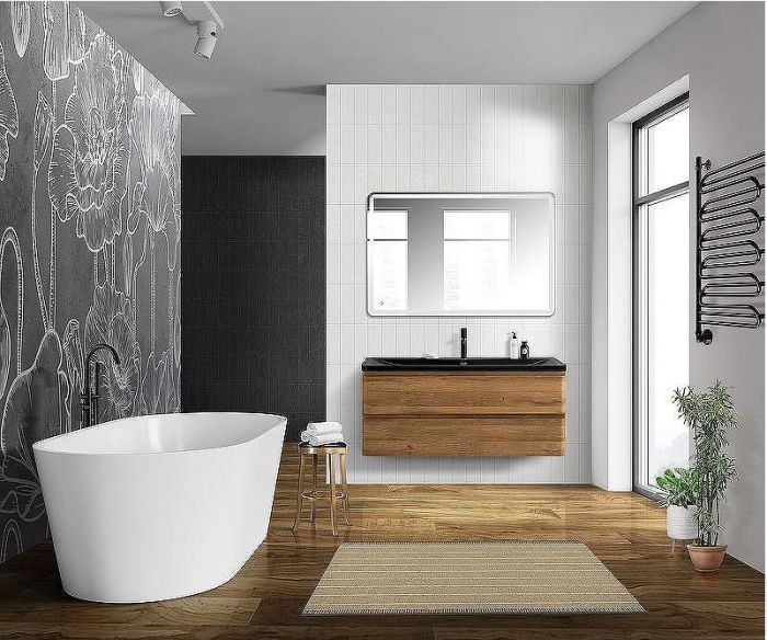 Тумба под раковину BelBagno 120 ALBANO-1200-2C-SO-RR подвесная Rovere Rustico