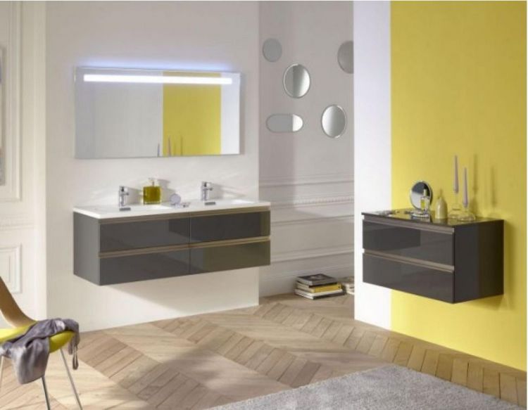 Тумба под раковину Jacob Delafon Vox 140 см EB2020-RA-E15 чёрное дерево