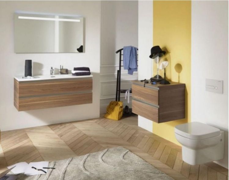 Тумба под раковину Jacob Delafon Vox 140 см EB2020-RA-E15 чёрное дерево