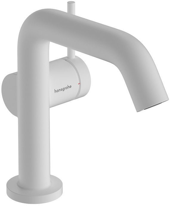 Hansgrohe Tecturis S Смеситель для раковины, 1 отв., с донным клапаном Push-Open, цвет: белый матовый