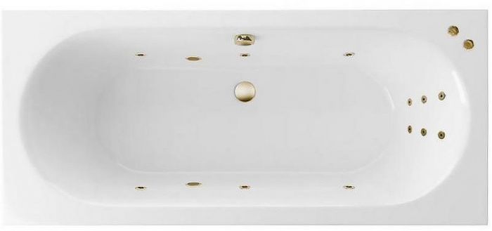 Акриловая ванна Excellent Oceana Slim 160x75 WAEX.OCE16S.LINE.BR с гидромассажем